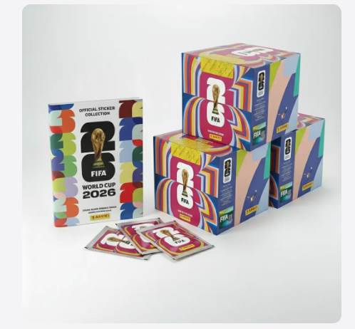Álbum oficial e caixas Panini FIFA World Cup 2026